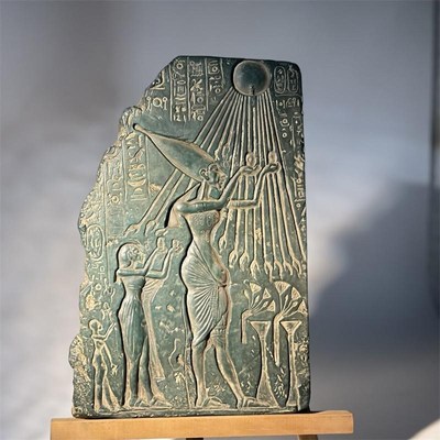 复刻古埃及雕像i阿吞阿赫那吞历史浮雕美术教具家居桌面装饰摆件