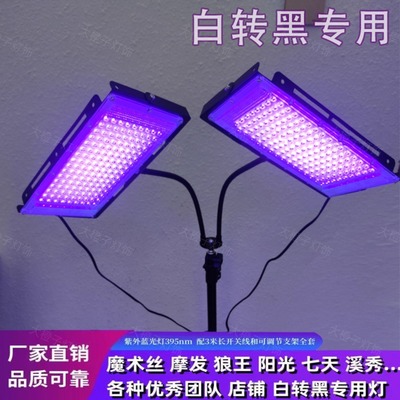 白转黑发紫外线灯照烤染养头发