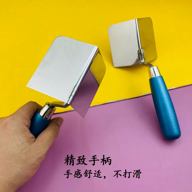 墙面大白打磨阴阳角拉角工具塑料直角器不锈钢刮腻子硅藻泥修边器