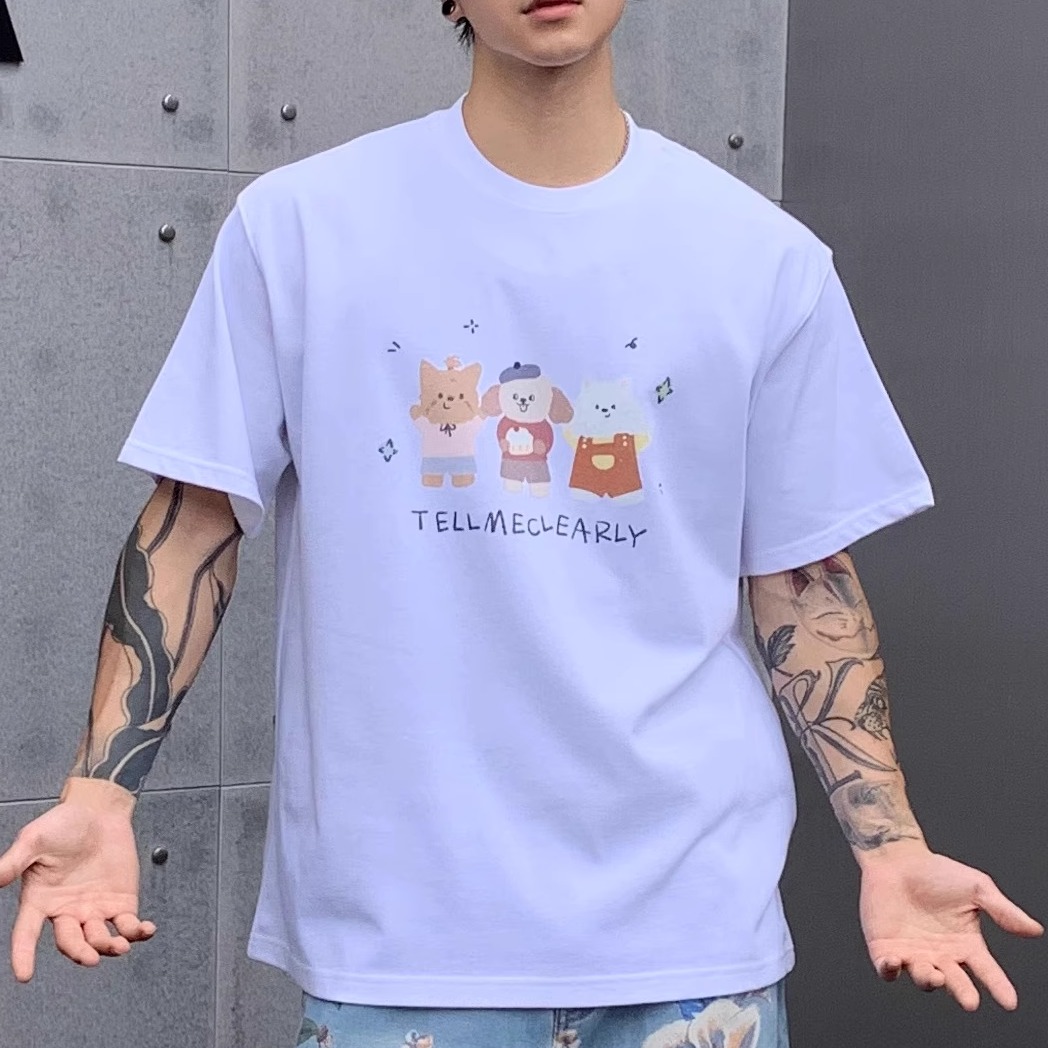 TELLMECLEARLY短袖卡通可爱男女