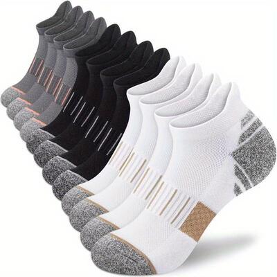 Women 5 Pair Socks Athletic Mid Calf 1 Prop 65 Safe