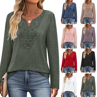Boho Tops Women Blouses Dressy Casual V Neck Sleeve Shirts