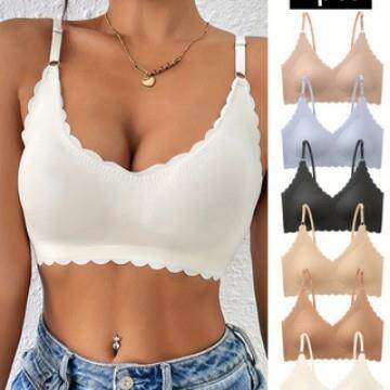 1 2 3PCS Push Up Seamless Bra Adjustable Straps Wire Support