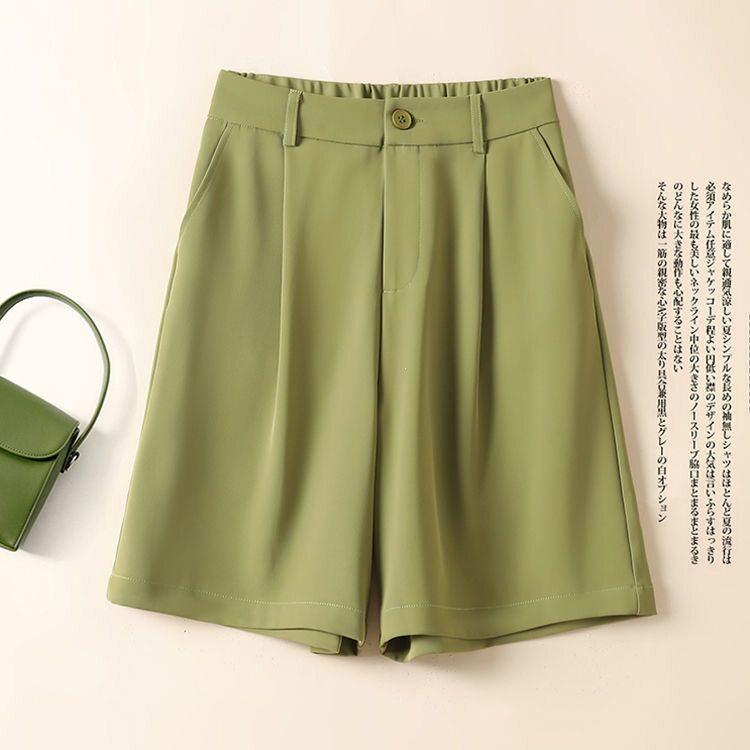 Women Waisted Flowy Leg Seven Eleven Pants Conceal Fat