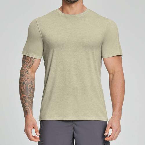 6 sun shirts Men Sleeve Athletic Active Tops Dry Crew Neck