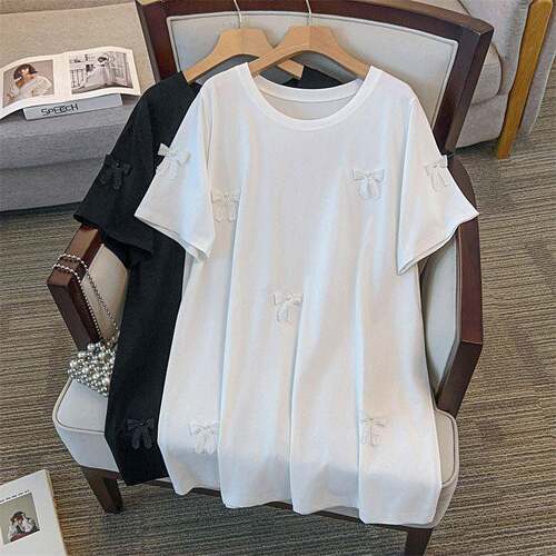 Men Cross Stitch Embroidered Color Crew Neck Shirt Casual