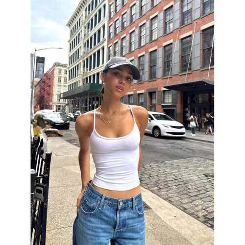 Padded Camisole Slim Supportive Built Bra Summer Sleeveless