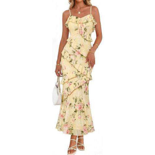 Summer Leisure Resort CollectionSpring Floral Print Dress