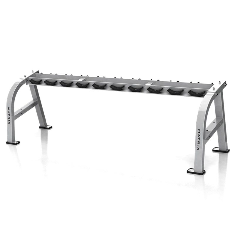 美国乔山MATRIX五副哑铃架G1-FW158健身房单层横排5付哑铃放置架