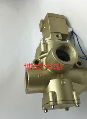 浙博文无锡型截止阀K23JD-40W-L二位三通换向电磁阀DN40螺纹1.5寸