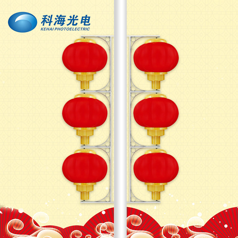 户外LED磨砂红灯笼景观灯