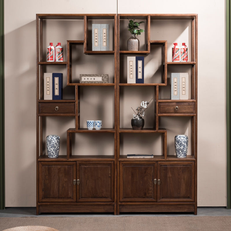 新中式实木博古架多宝阁展示架