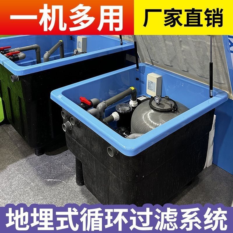游泳池水循环过滤水泵砂缸一体地埋机水池净化雨水收集器沙缸设备