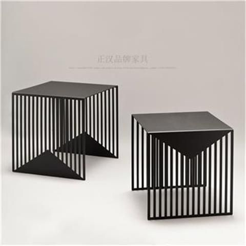 极简铁艺小方桌床头客厅沙发