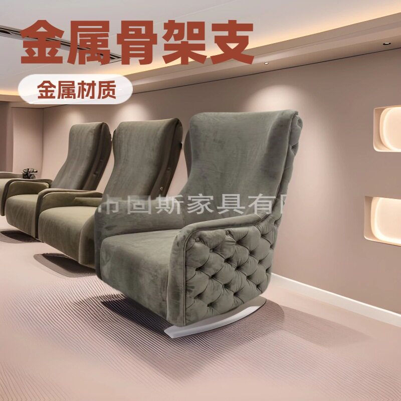 意式轻奢小户型拉扣沙发椅透气