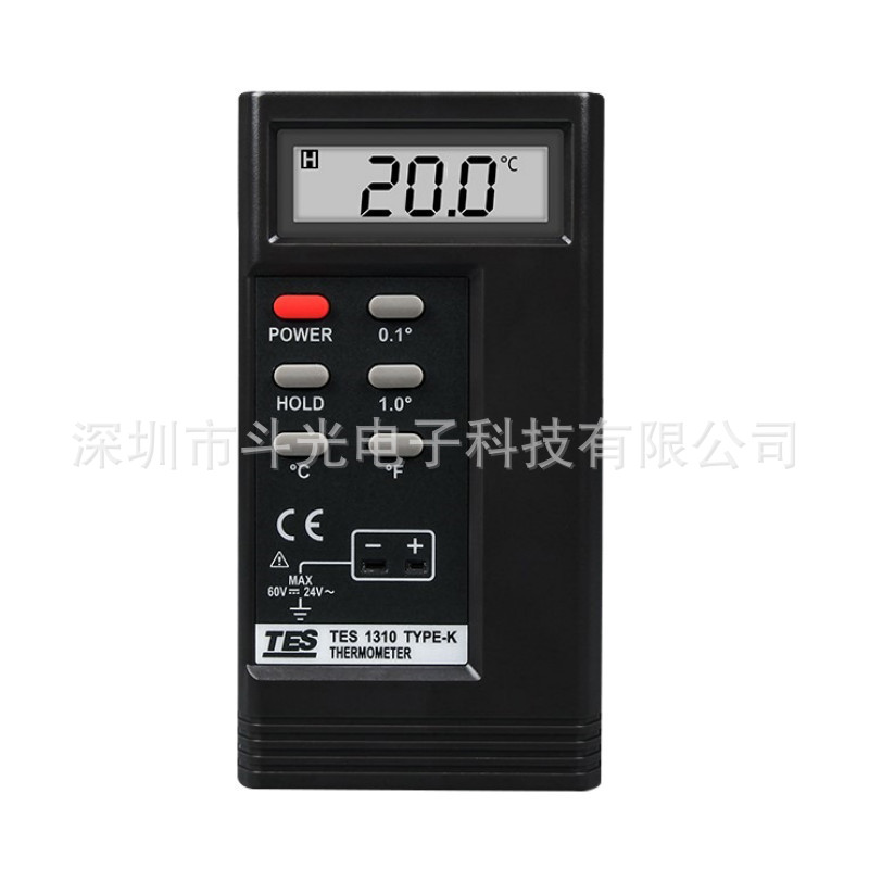 PCB烤箱K型接触式炉温度表单通道热电偶测温器量仪表面计TES-1310