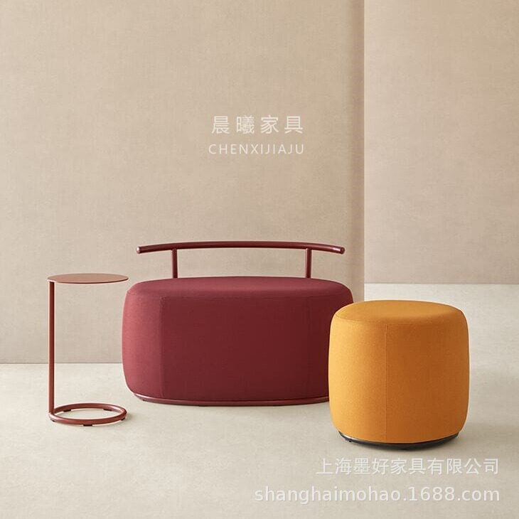 TIBO设计师款布艺带茶几长凳