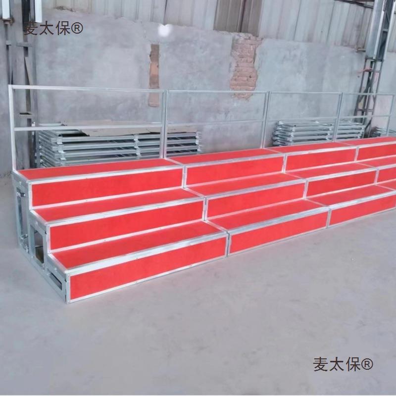 铝合金防滑大合唱台合影台阶三层可移动折叠舞台梯子学校学垒德株