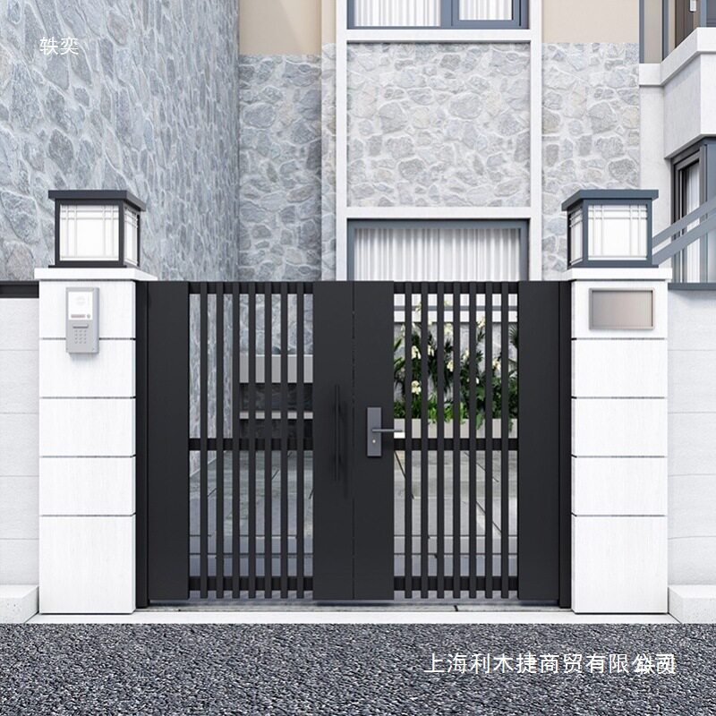 不外别墅铝合金不锈钢院子大门庭院门户农村自建房铁门户外庭院门