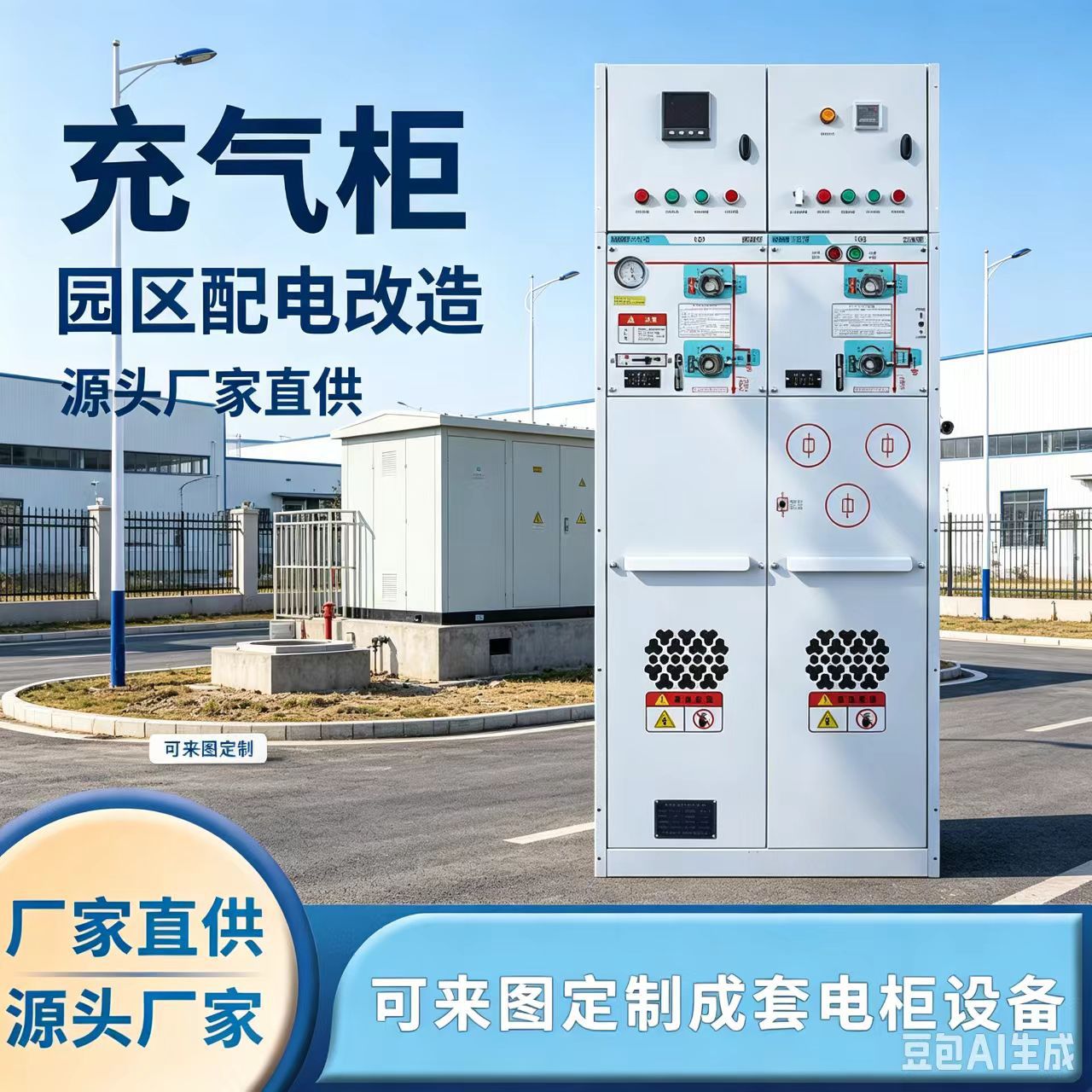 固体柜户外高压开关柜成套配电箱充气柜并网柜进出线环网柜10KV