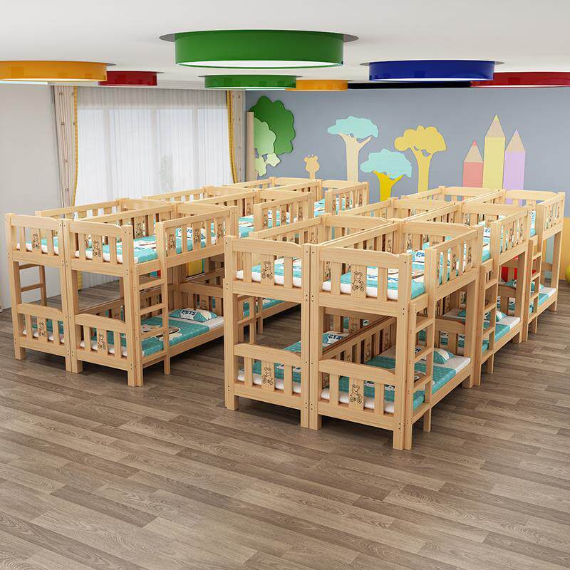 幼儿园专用床实木床儿童床小学生托管班高低床上下铺午睡床双层床