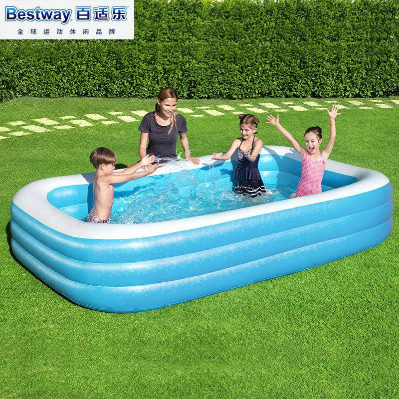 Bestway 54009 儿童充气游泳池家用宝宝婴幼儿海洋球池加高加厚