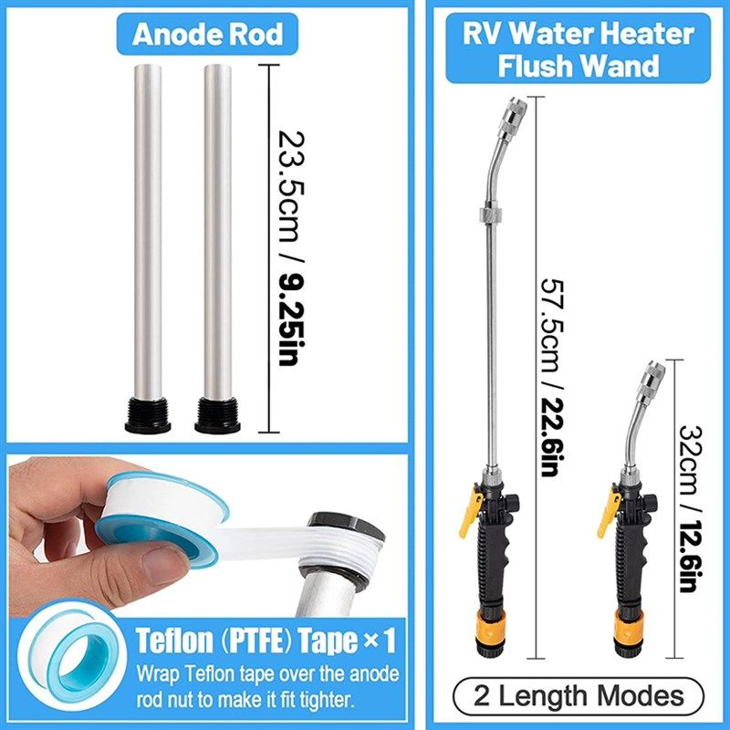 跨境亚马逊房车镁棒3/4NPT美规配件加热器水箱镁棒水枪套装阳极棒,农机/农具/农膜,高压水枪,淘宝优惠券,粉丝福利购,淘宝优惠卷