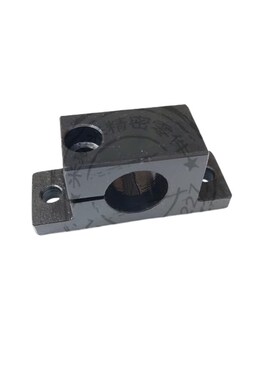 GDC光轴导向轴支座钢制加厚单侧开口支撑T型立式支架固定座SHWTBN