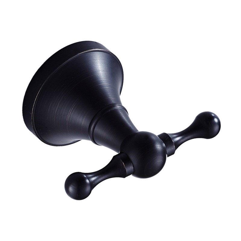 新款黑古铜色衣帽钩铜材质欧式衣勾壁挂式厨卫五金挂件厂家价