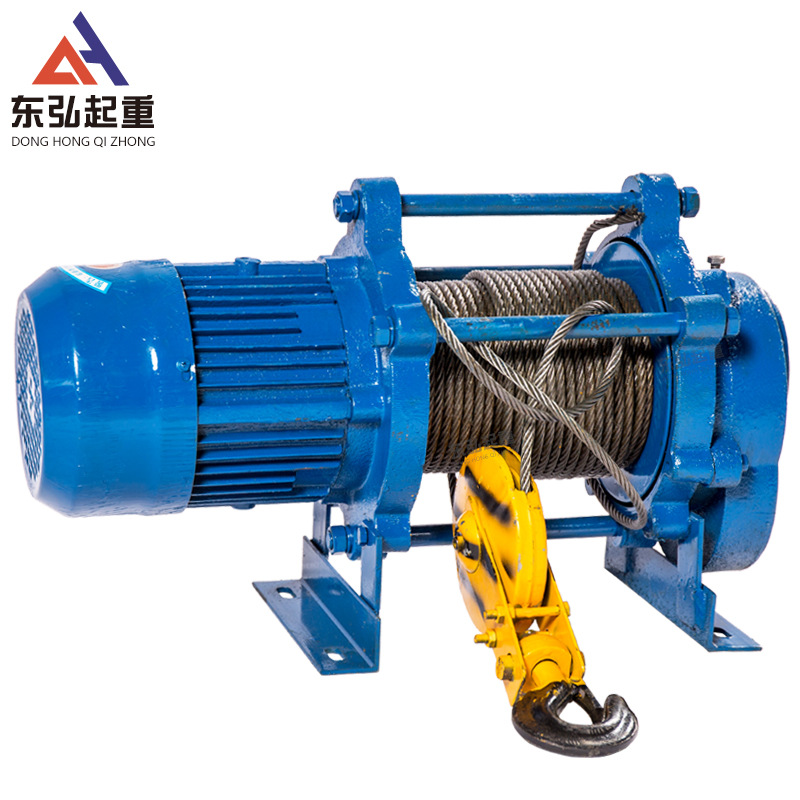 kcd多功能电动提升机 家用钢丝绳电葫芦吊机220v小型提升机卷扬机