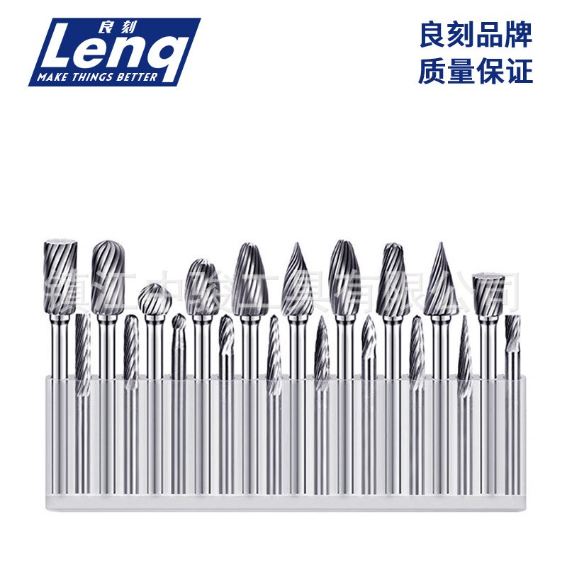 20PC 3*3/3*6硬质合金旋转锉组套套装圆柱形打磨钻头锉刀雕刻