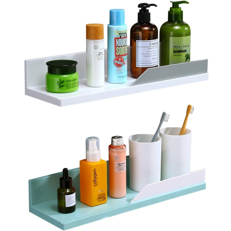 浴室卫生间置物架壁挂式洗漱台洗澡洗手间厕所用品免打孔收纳架子