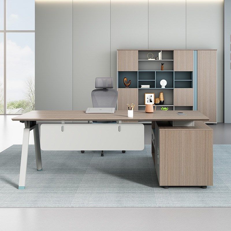 佛山家具老板办公桌简约现代单人经理桌总裁主管桌椅组合1.8米2.0