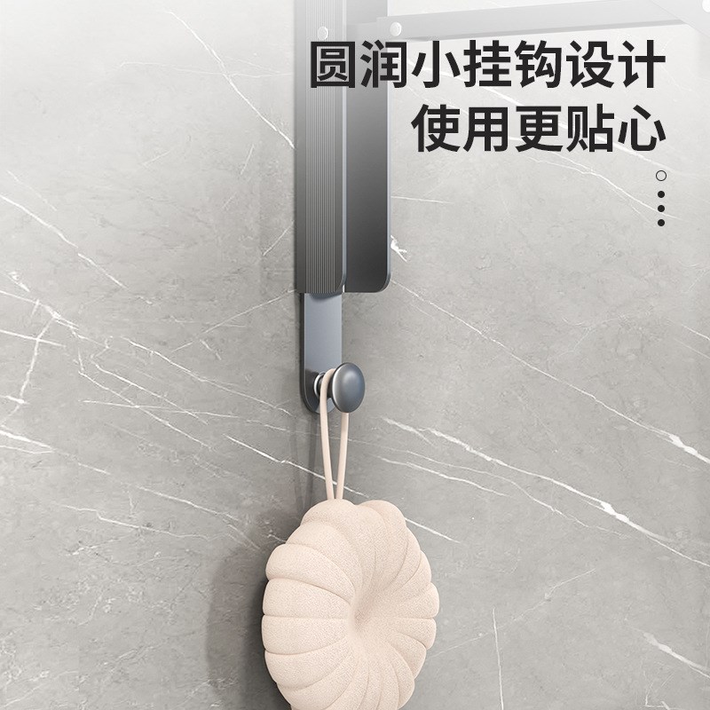 隐形晾衣架折叠多功能室内外免打孔晾衣杆阳台飘窗壁挂式晾衣神器