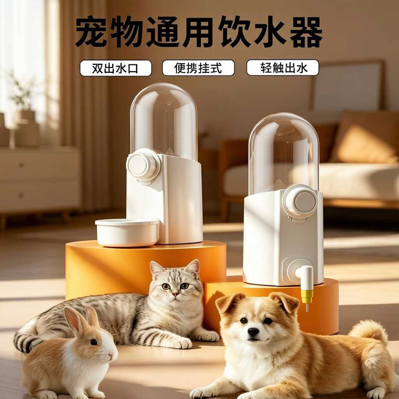 兔子挂式饮水器围栏悬挂喝水碗兔兔水壶豚鼠自动宠物喂水器