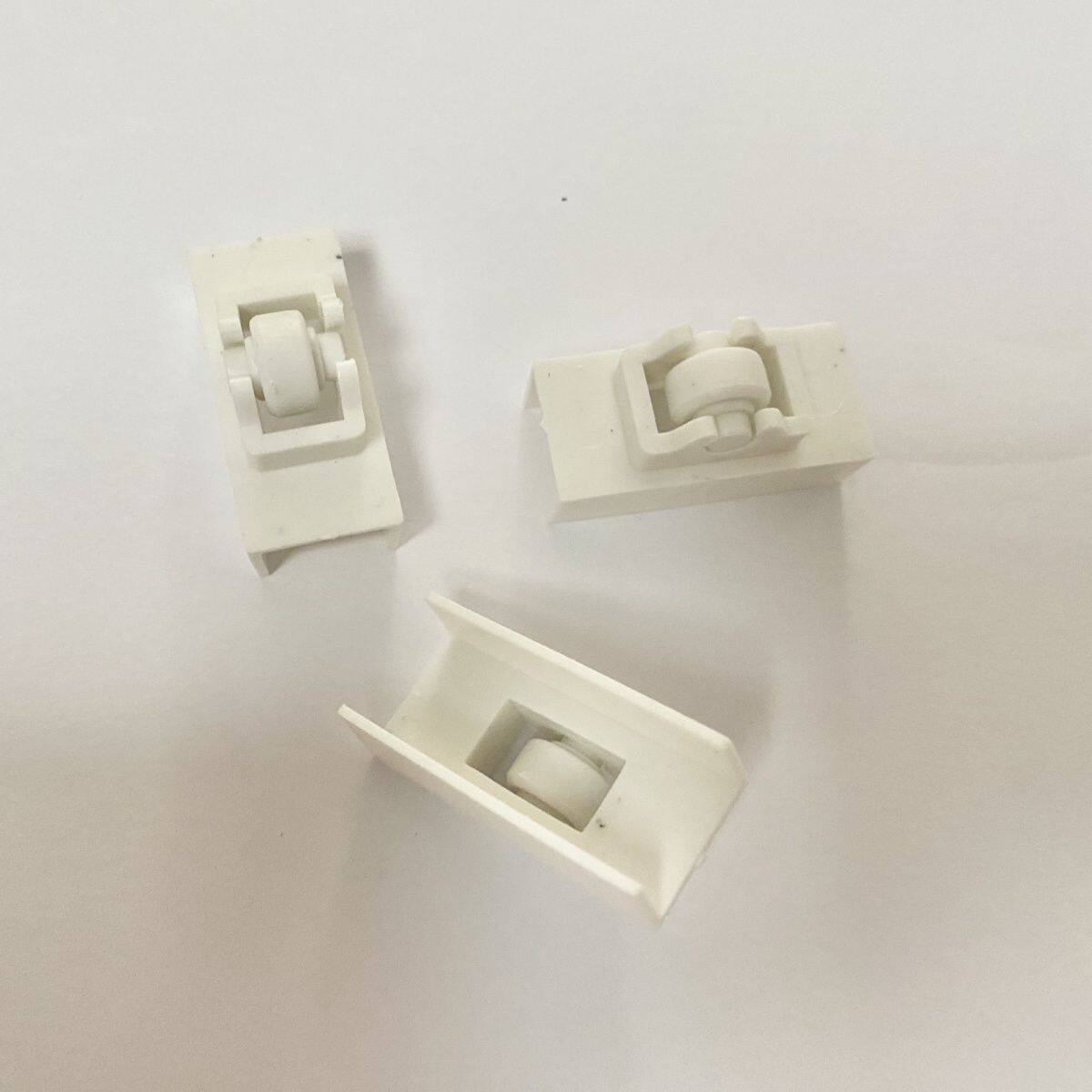 白色塑钢衣柜滑轮免打孔滚动柜门下移门塑钢窗专用滑轮