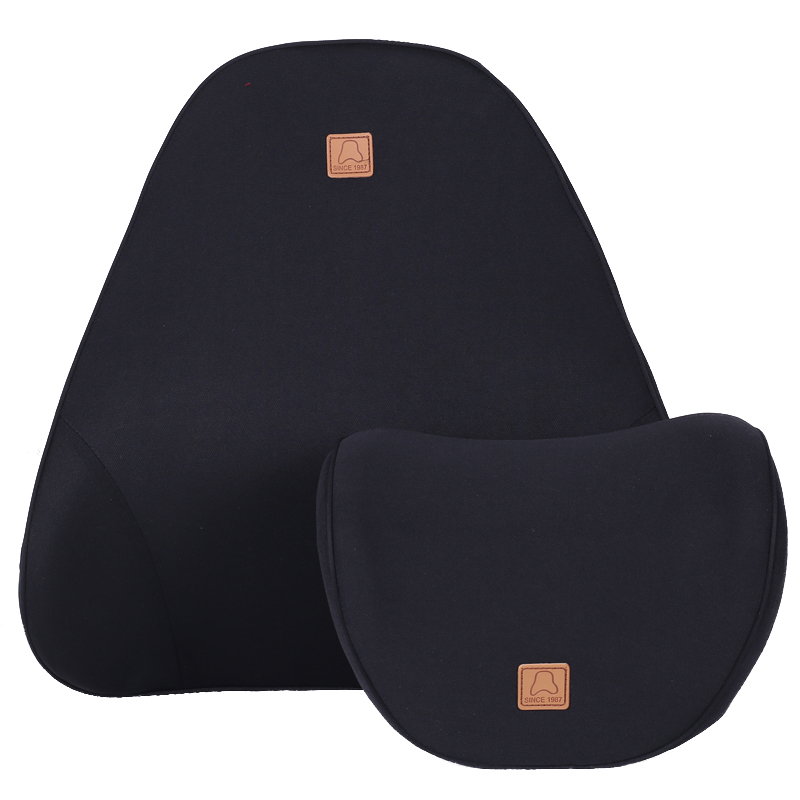 汽车腰靠车用靠i枕腰枕座椅护腰靠垫腰垫记忆棉靠背垫车载头枕套