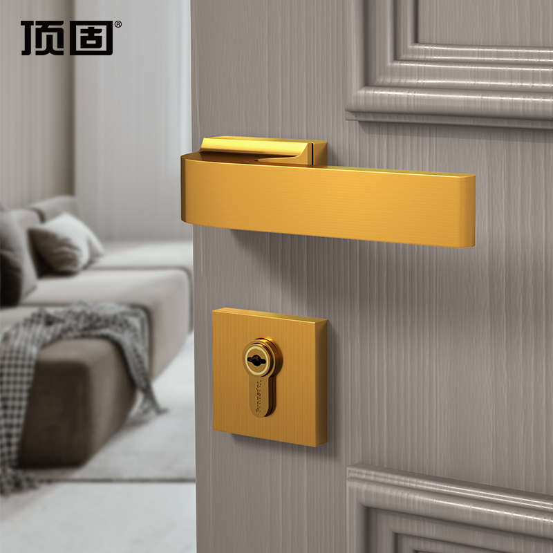 顶固门锁凌云系列室n内门把手家用通用型锁具简约静音卫生间门锁