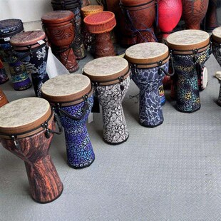 丽江手鼓12寸h高定瑞盟非洲鼓手鼓机械调音环保木成人初学者非洲