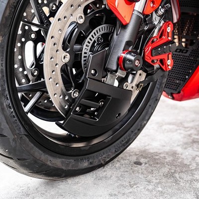 适用川崎ncinja400 650 ZX4R/RR ZX10R ninjaH2改装前刹车盘保护