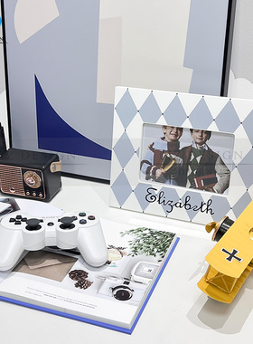 样板房间飞e行员主题儿童u房摆件男孩房桌面装饰小孩房软装相框摆