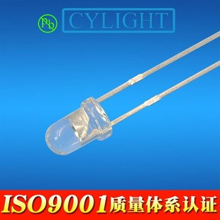 f3白发红 LED插件0.06W直插m式 2.2V 1.8 3mm圆头红光灯珠 LED灯珠