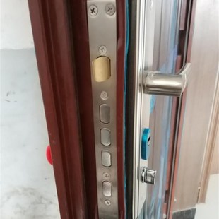 全铜锁芯锁体加厚把手通r用型大门入户门锁家用门锁防盗门拉手套.