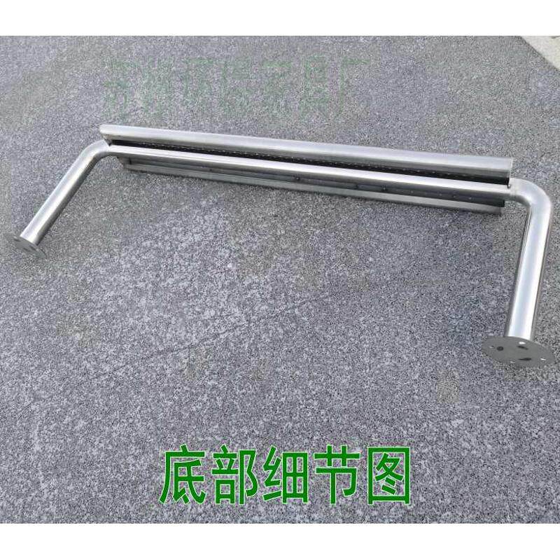 不锈钢长条凳g户外公交站台等候椅公共排椅车站Q候车长椅子休息凳