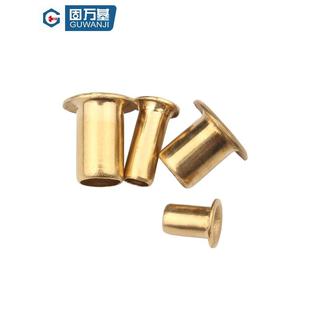 铜鸡眼扣铆钉 空心铜铆钉 单机管过孔通芯铜制过孔铆钉M3M4M5M6