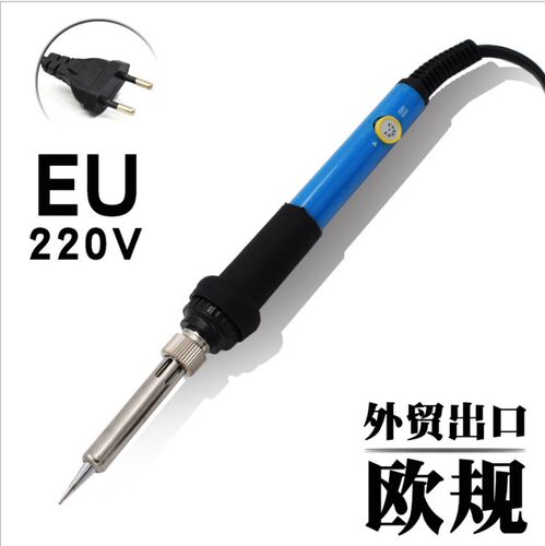 110V美规调温烙铁220V中规欧规英规60W可调恒温电烙铁套装焊笔把