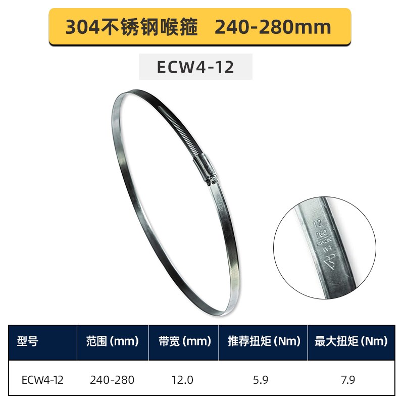 英国进口ECLIPSE不锈钢喉箍 x304卡箍管夹气管风管油管夹整盒11-9