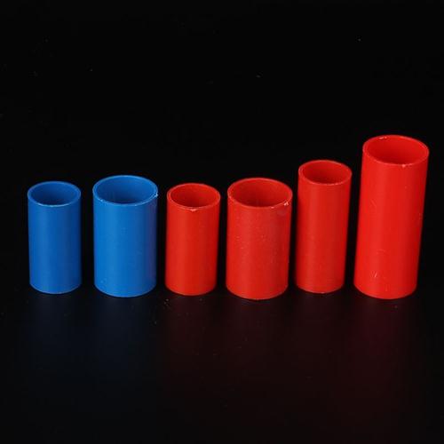 PVC彩色红蓝16 20直接 pvc电线管直通接头电工家装穿线管加长束节