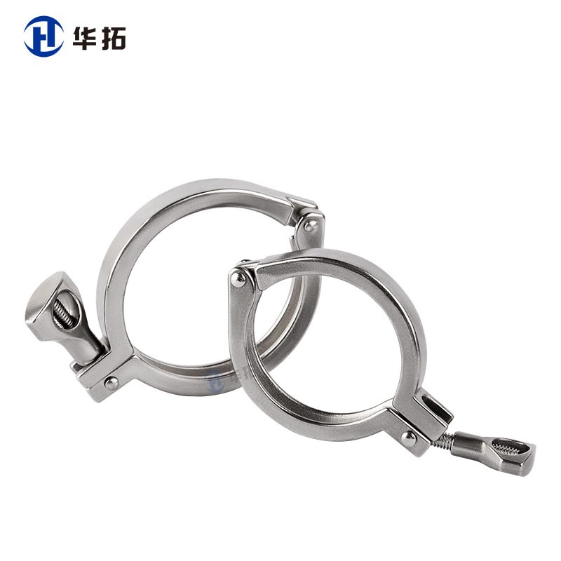 316不b锈钢精铸卡箍重型卫生级快装接头固定卡扣快速端头抱箍管夹