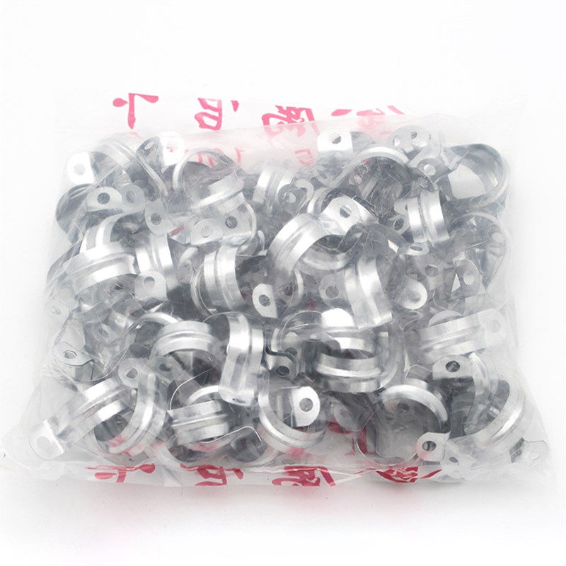 镀锌骑马卡U型管夹32铁皮管卡20欧姆卡扣16KBG线卡25XJDG金属墙卡